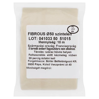 Fibrous D50 színtelen szalámibél 10 méter/csomag