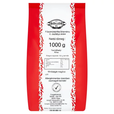 Fűszerpaprika édesnemes másod osztályú 1000 gramm import