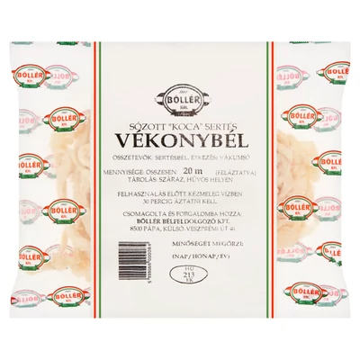 Sertés vékonybél 42+, (koca) 20 m osztályozott 1 csomag