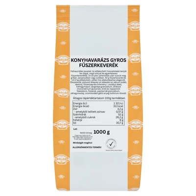 Konyhavarázs Gyros fűszerkeverék 1000 gramm