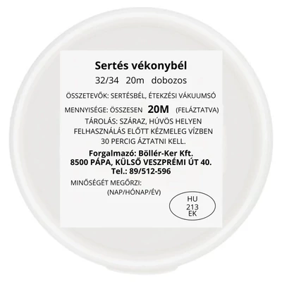 Sertés vékonybél dobozos 20 m 32-34-es kaliber