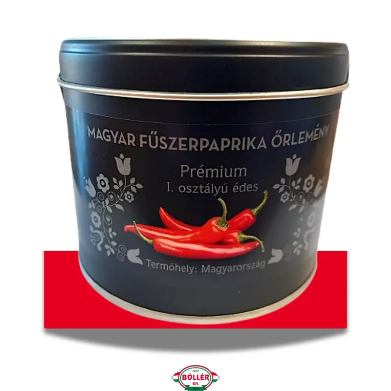 Magyar fűszerpaprika őrlemény I. osztályú édes 200 g Prémium, díszdobozban