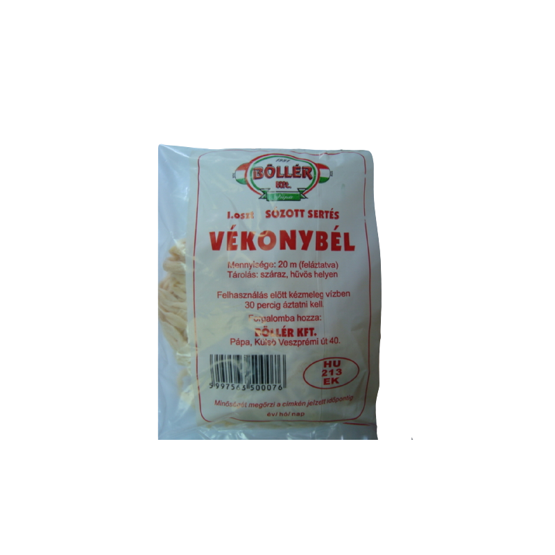 Sertés vékonybél 20 m csomagolt I. osztályú 1 csomag