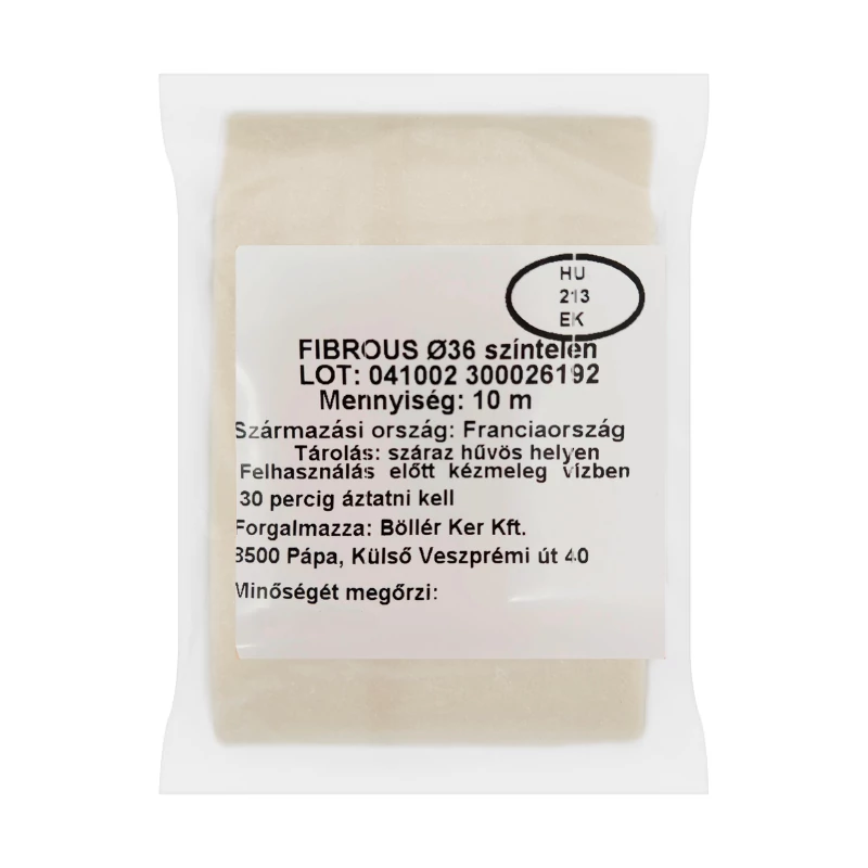 Fibrous D36 színtelen szalámibél 10m