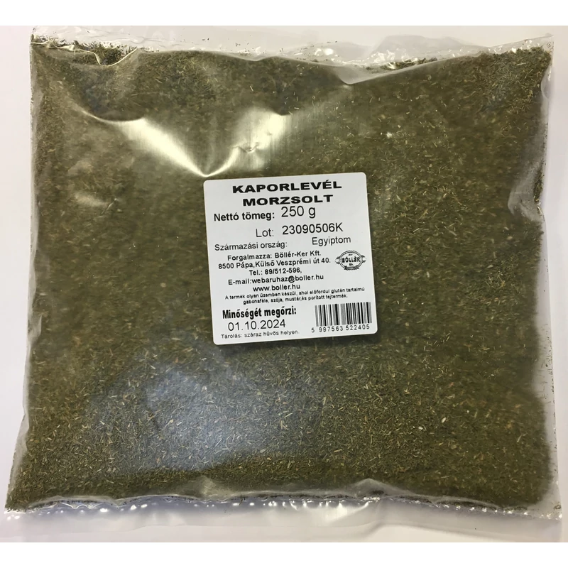 Kaporlevél szárított 250 g