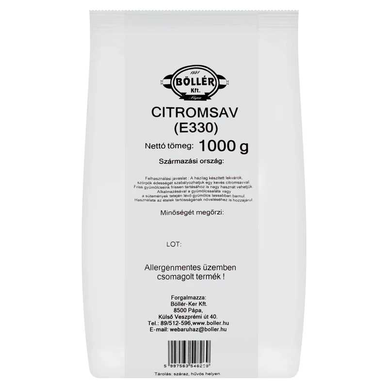 Citromsav 1000 gramm