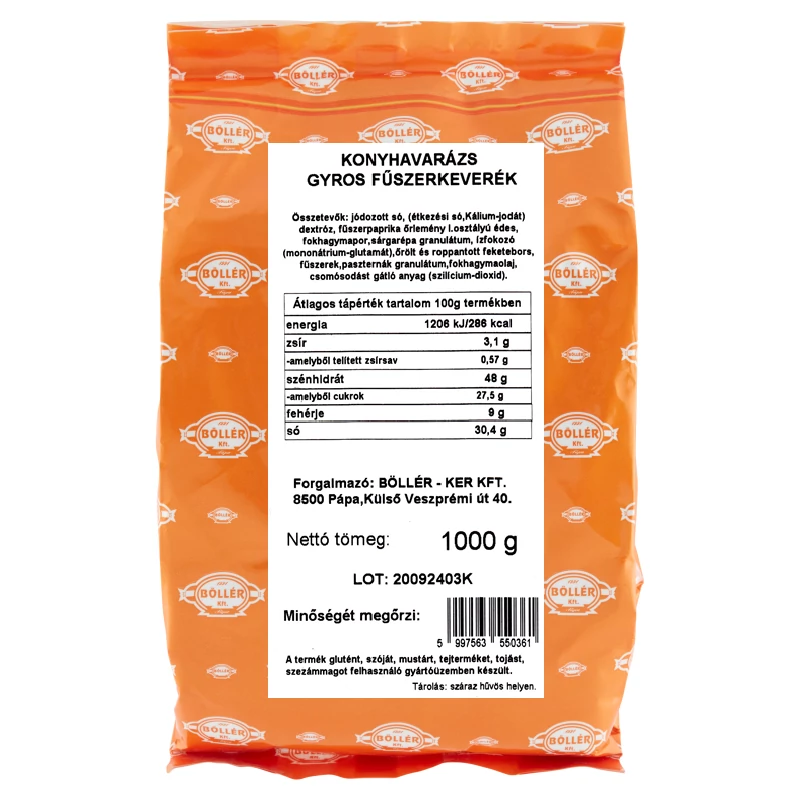 Konyhavarázs Gyros fűszerkeverék 1000 g