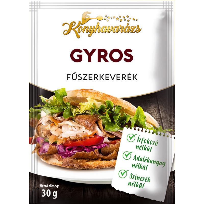 Konyhavarázs Gyros fűszerkeverék 30g