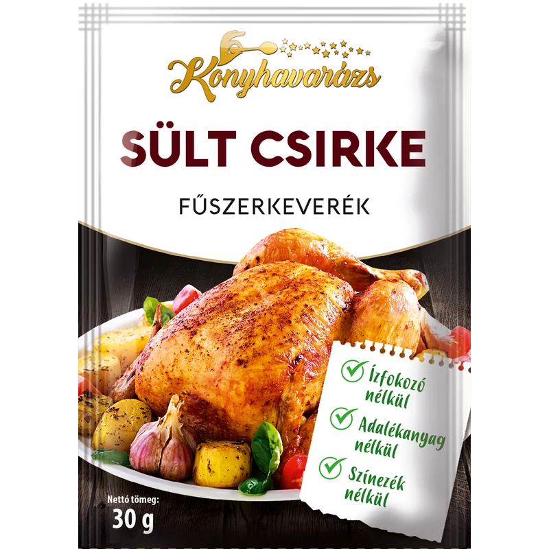 Konyhavarázs Sült csirke fűszerkeverék 30 gramm