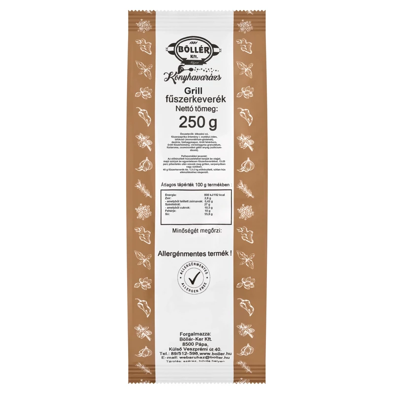 Konyhavarázs Grill fűszerkeverék 250 g