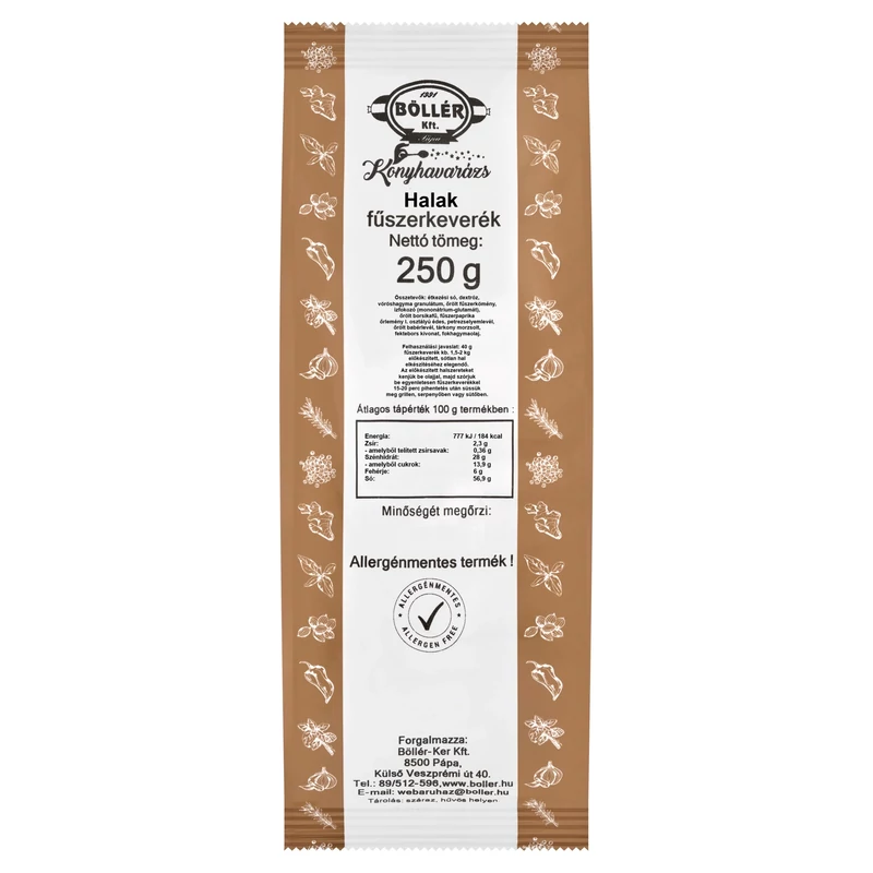 Konyhavarázs Halak fűszerkeverék 250 g