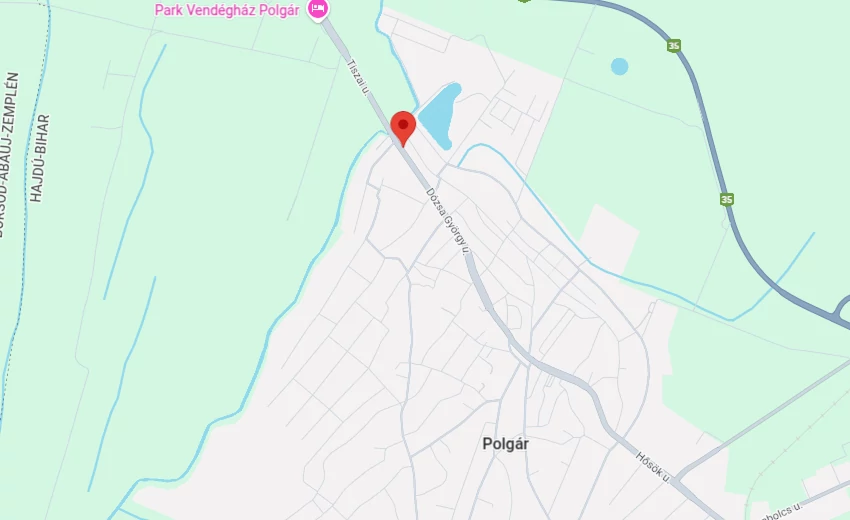 Térkép, amely a fizikai üzletet és környékét mutatja.